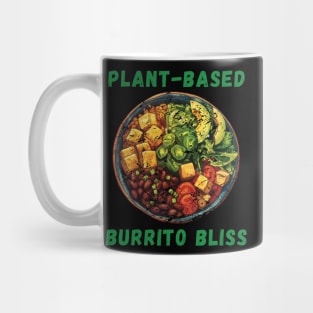 Plant-Based Burrito Bliss grunge vegan burrito bowl Mug